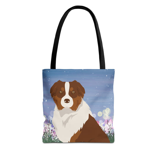 Australian Shepherd  Dog Tote Bag 13x13