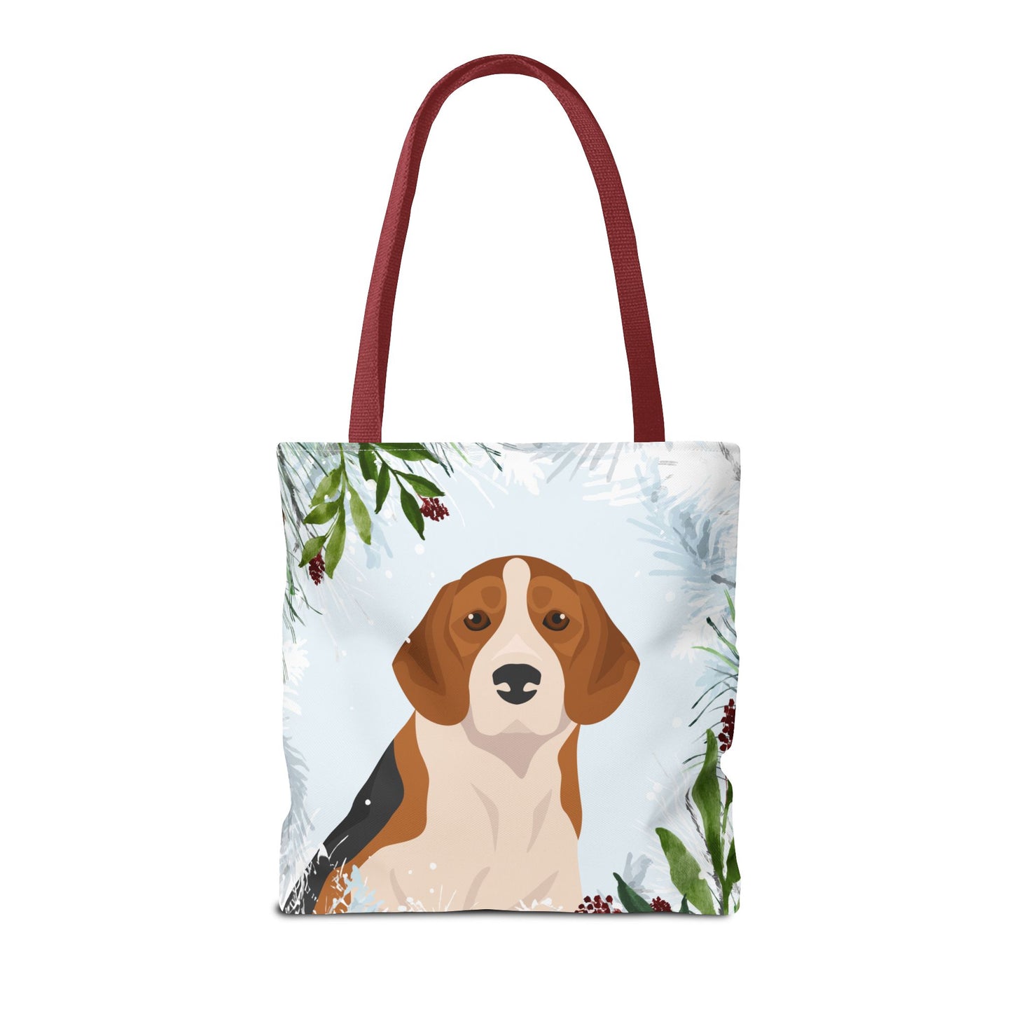 Beagle Dog Christmas Holiday Tote Bag 16x16