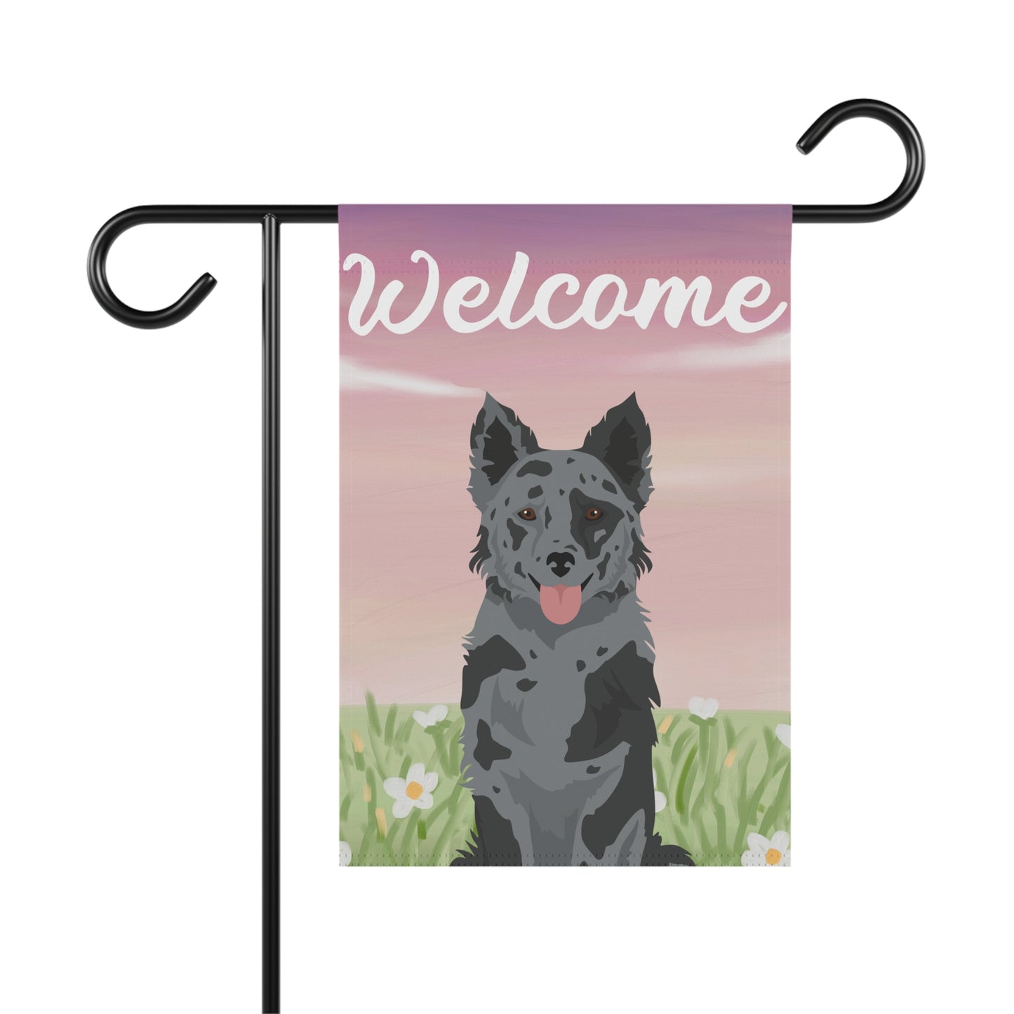 Mudi Dog Welcome Garden Flag