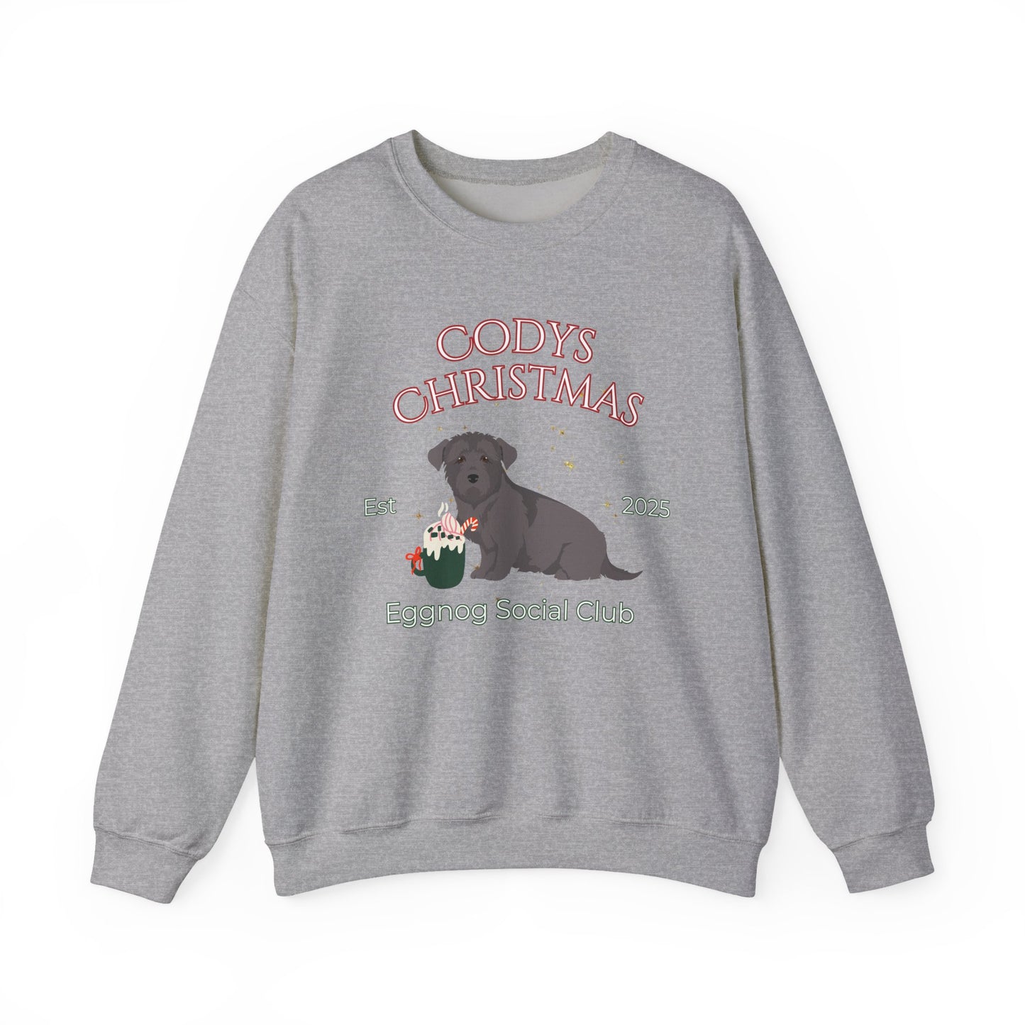 Glen Of Imaal Terrier Dog Christmas Social Club Unisex Heavy Blend Crewneck Sweatshirt Custom Name