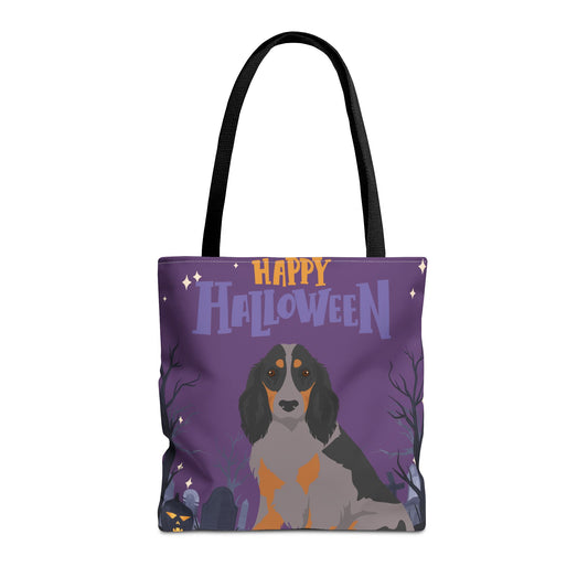 Picardy Spaniel Dog Happy Halloween Tote Bag 16x16