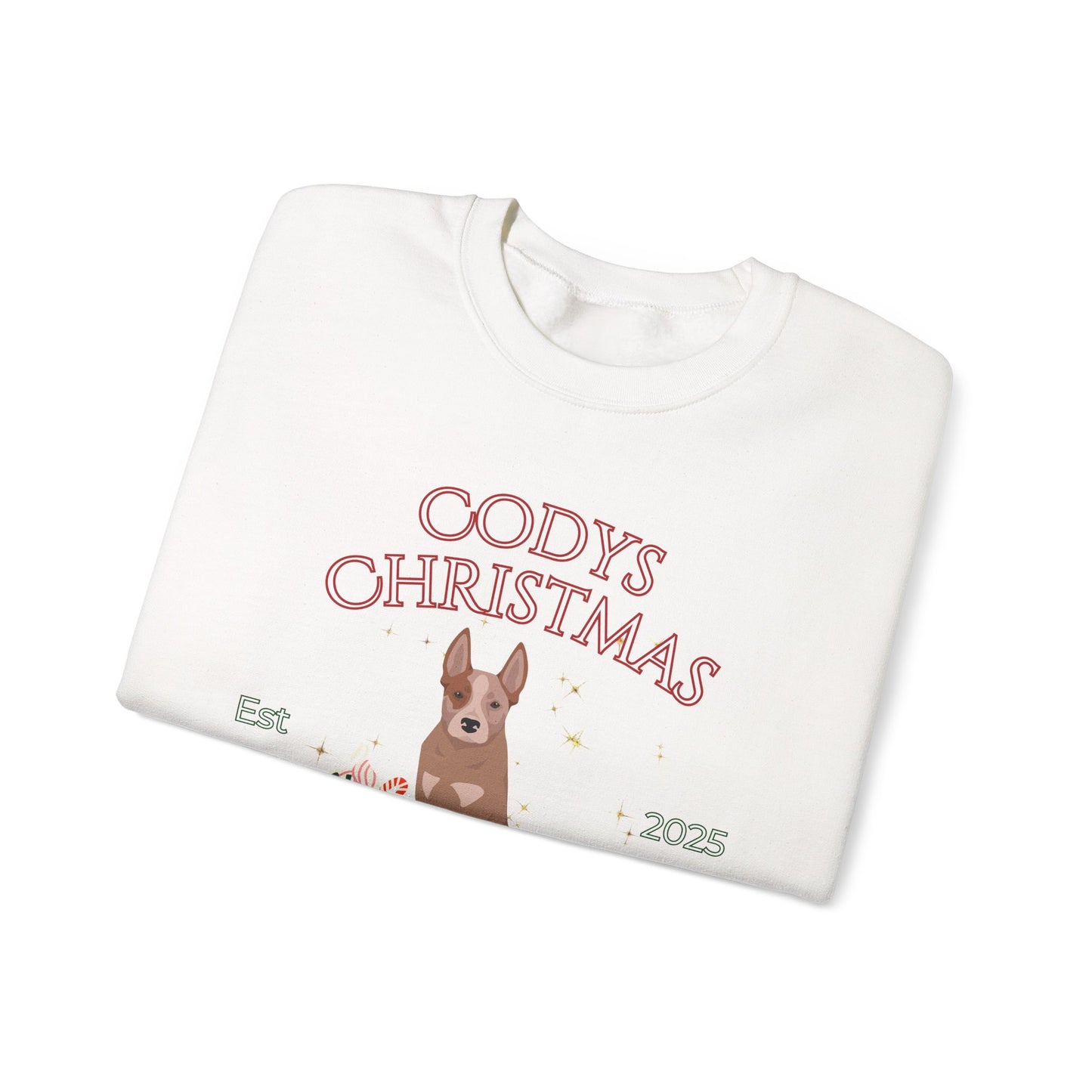 Australian Cattle Dog Dog Christmas Social Club Unisex Heavy Blend Crewneck Sweatshirt Custom Name