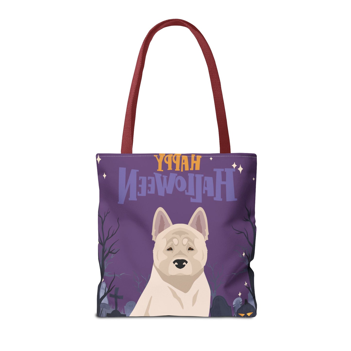 American Akita Dog Happy Halloween Tote Bag 16x16