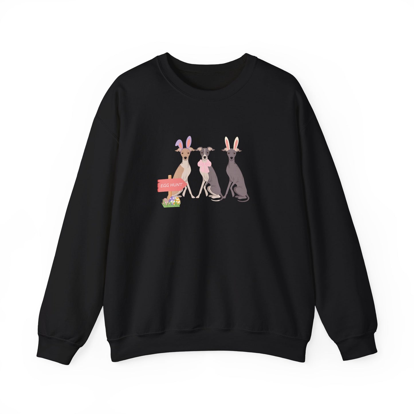 Italian Greyhound Dog Easter Unisex Heavy Blend Crewneck Sweatshirt, easter, Cute Dog Mom Gift