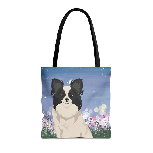 Papillon Dog Tote Bag 16x16
