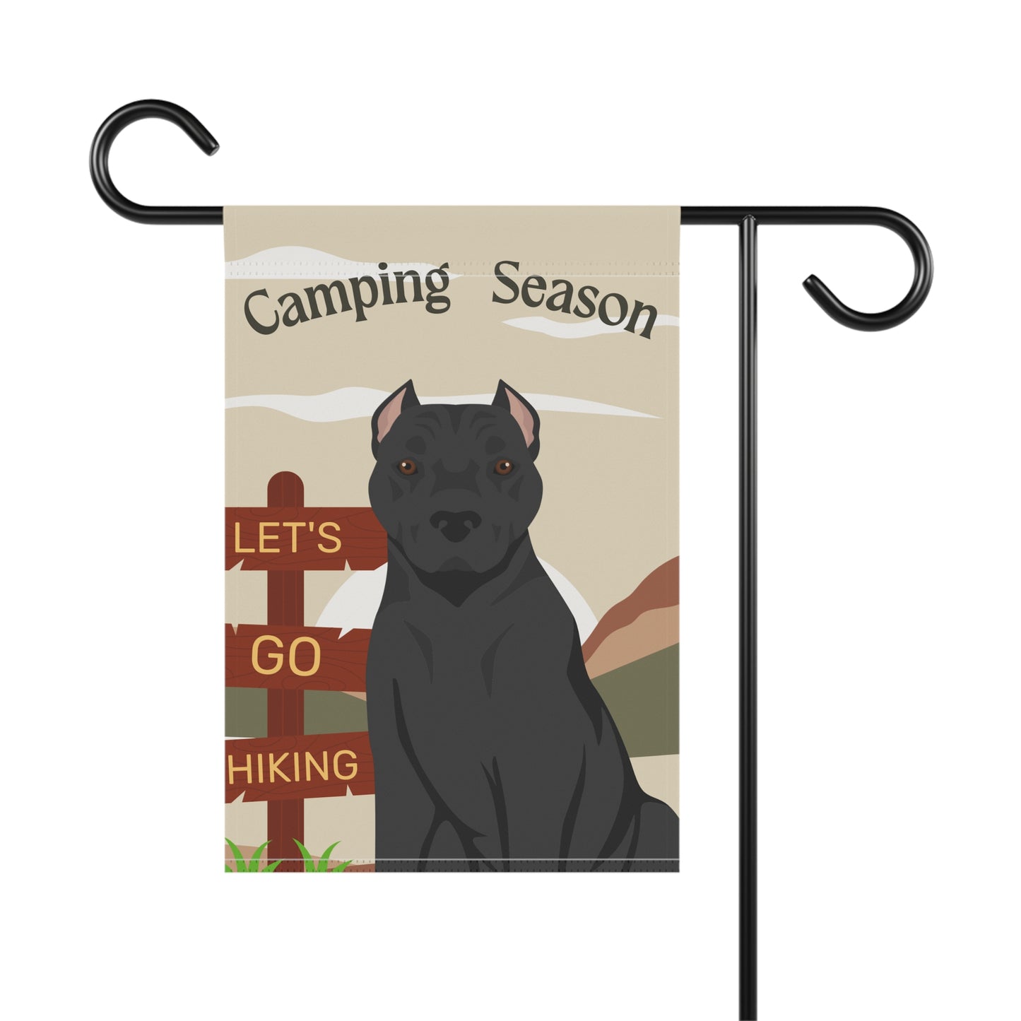 American Staffordshire Terrier Dog Camping Garden Flag