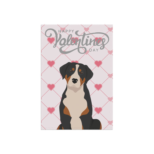 Greater Swiss Mountain Dog Dog Valentines Day Garden Flag