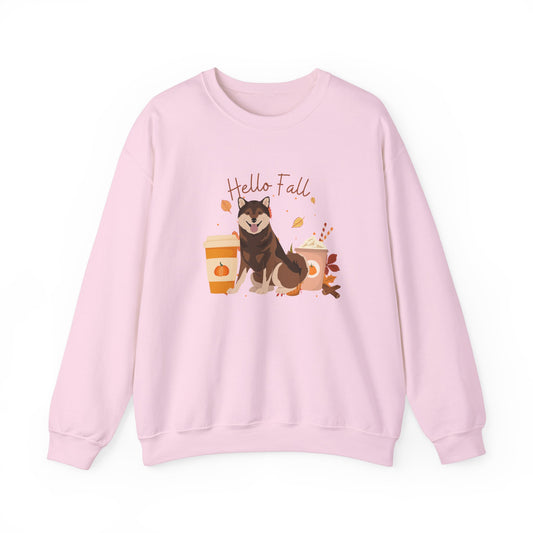 Shiba Inu Dog Fall Halloween Unisex Heavy Blend Crewneck Sweatshirt