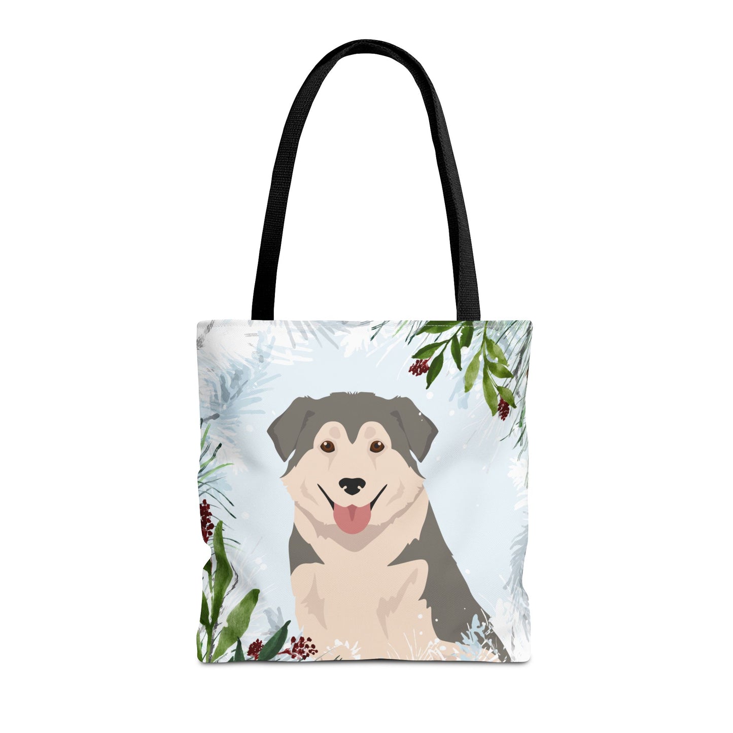 Aidi Dog Christmas Holiday Tote Bag 16x16