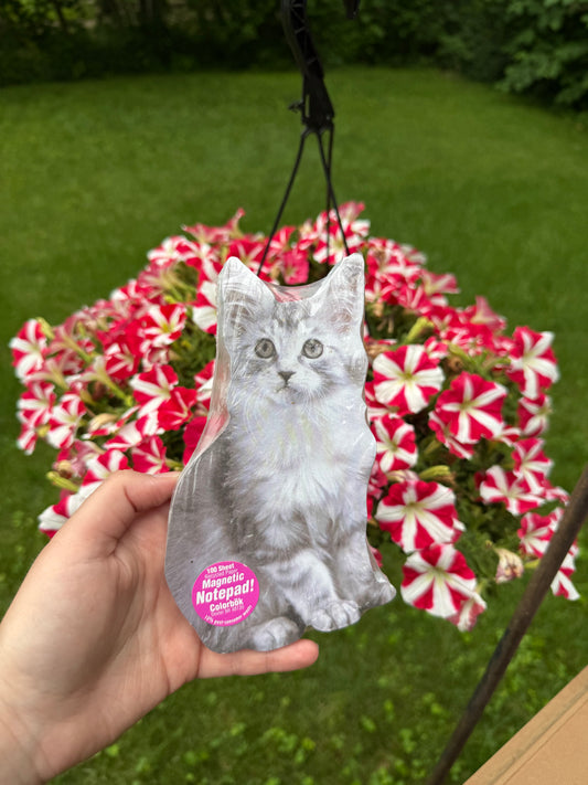 Grey Cat Notepad