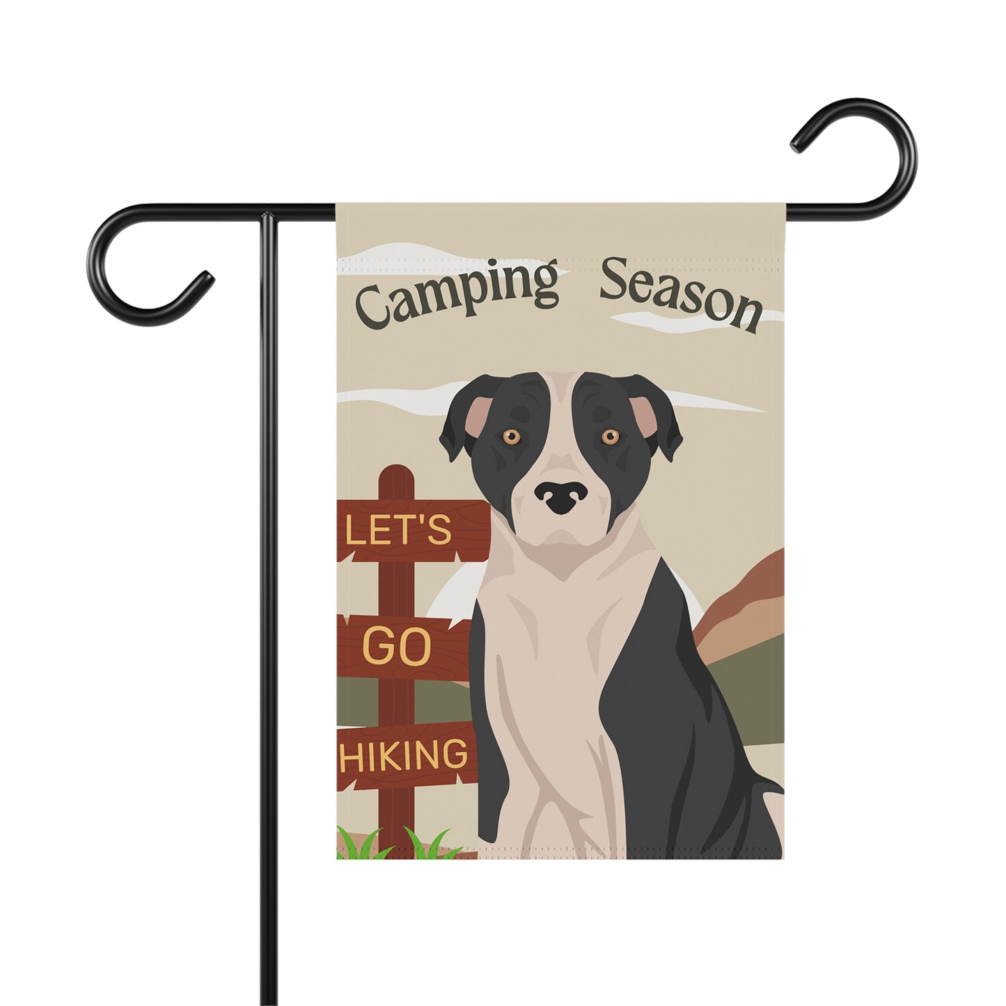 American Staffordshire Terrier Dog Camping Garden Flag