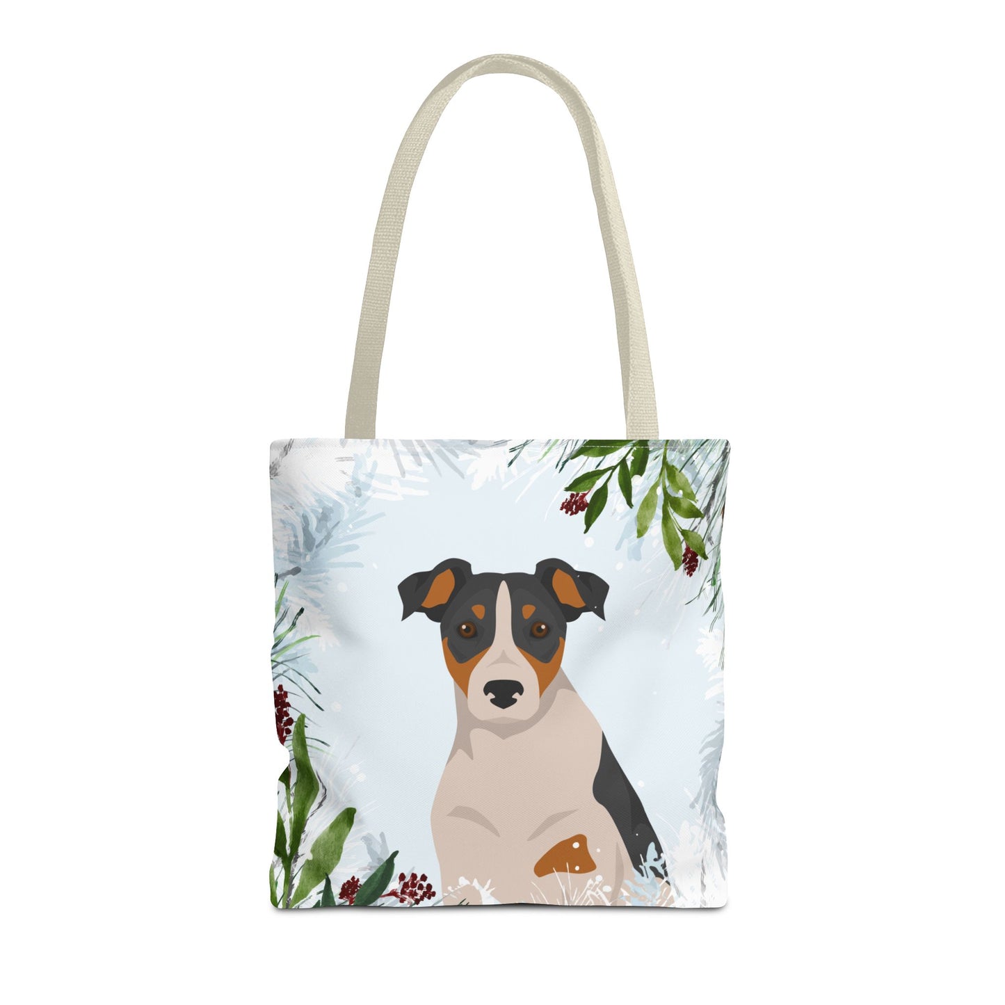 Parson Russell Terrier Dog Christmas Holiday Tote Bag 16x16