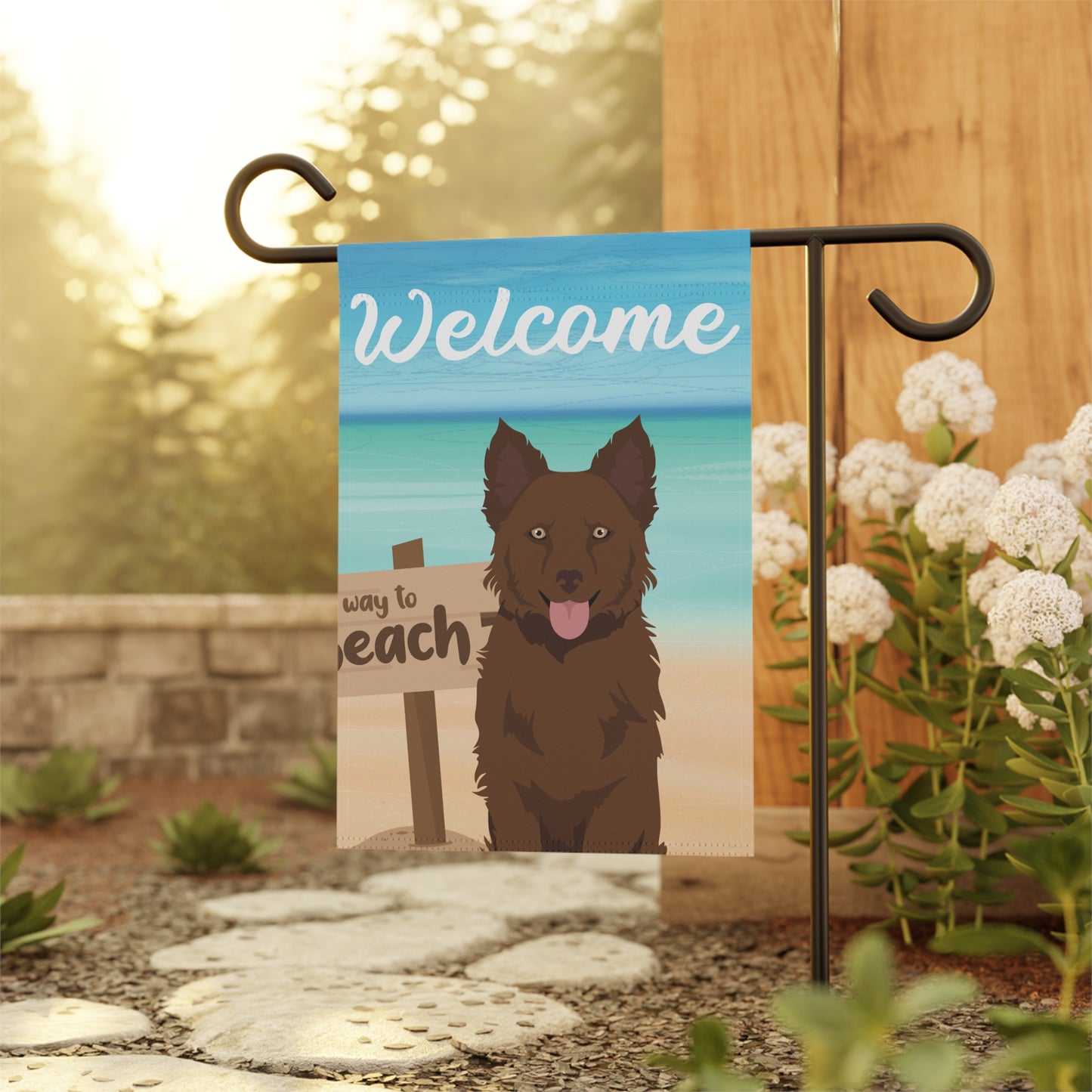 Mudi Dog Garden Flag