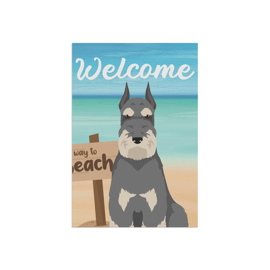 Schnauzer Dog Garden Flag