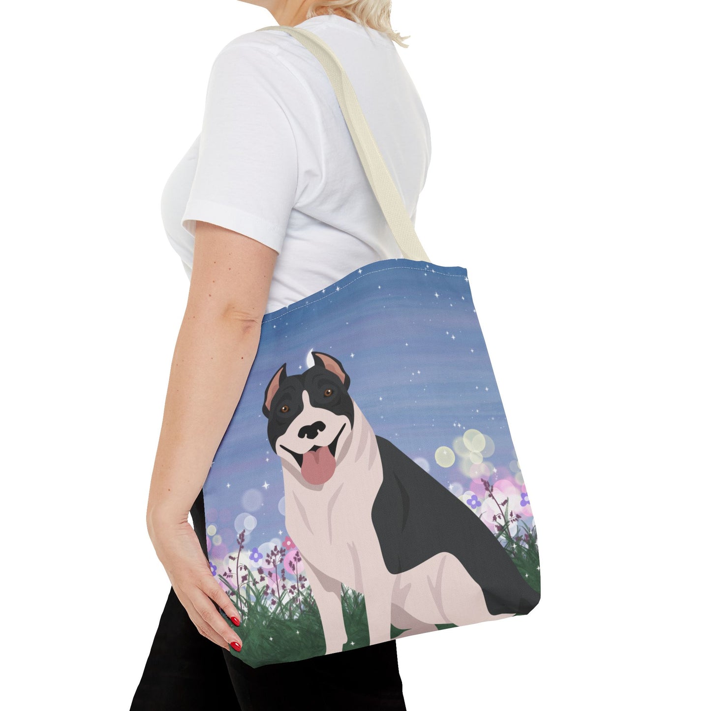 Pit Bull Dog Tote Bag 16x16