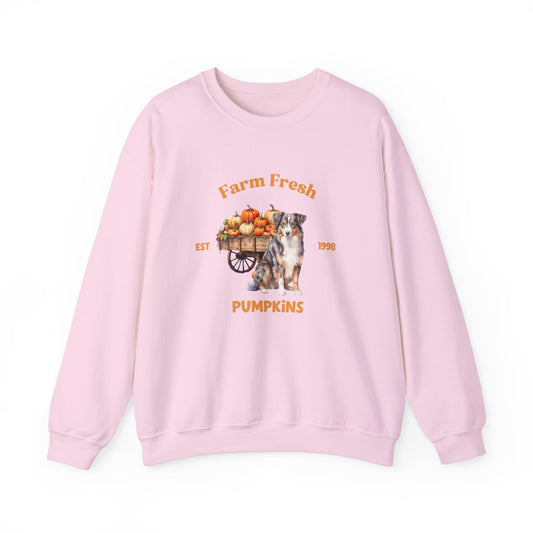 Australian Shepherd Dog Fall Unisex Heavy Blend Crewneck Sweatshirt