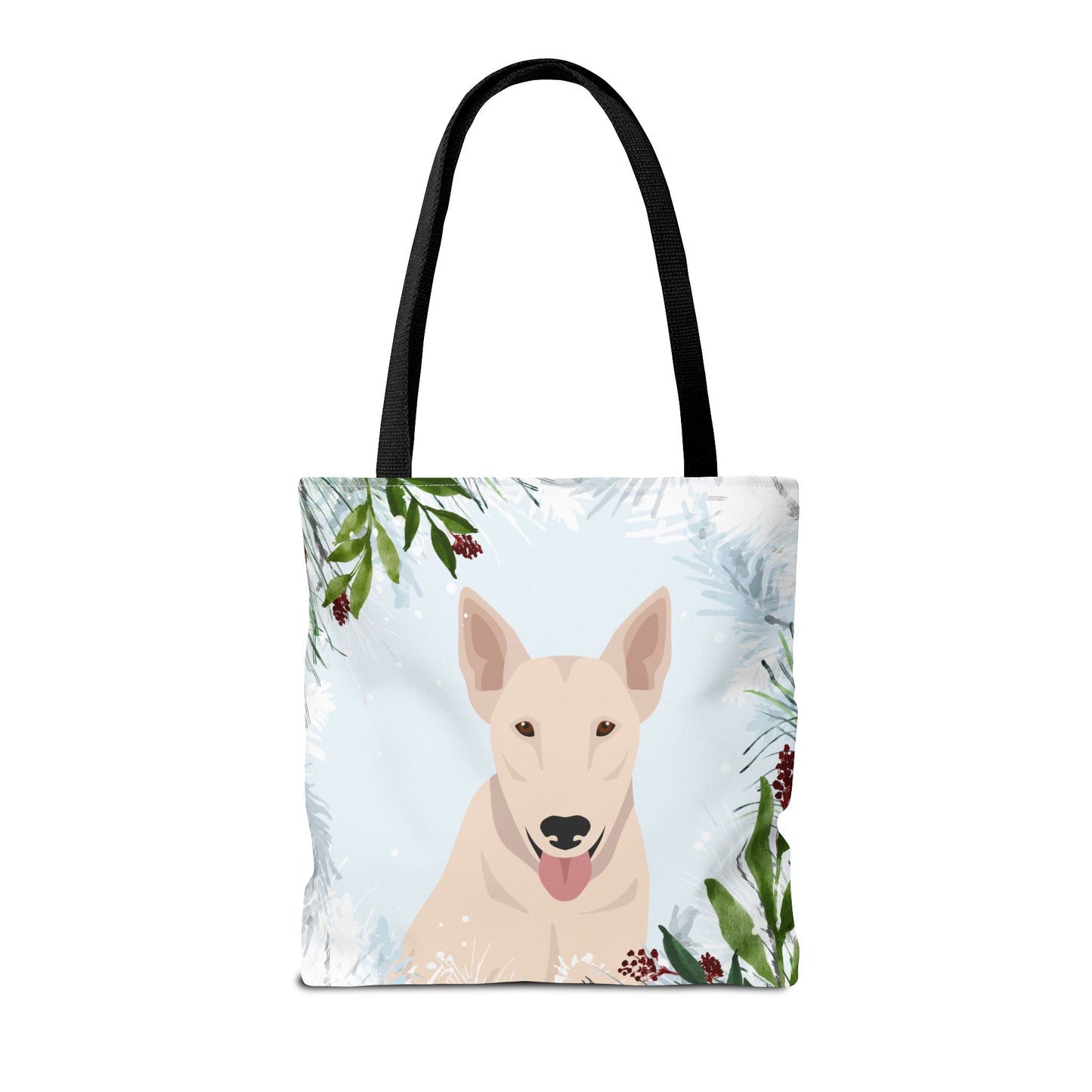 Bull Terrier Dog Christmas Holiday Tote Bag 16x16