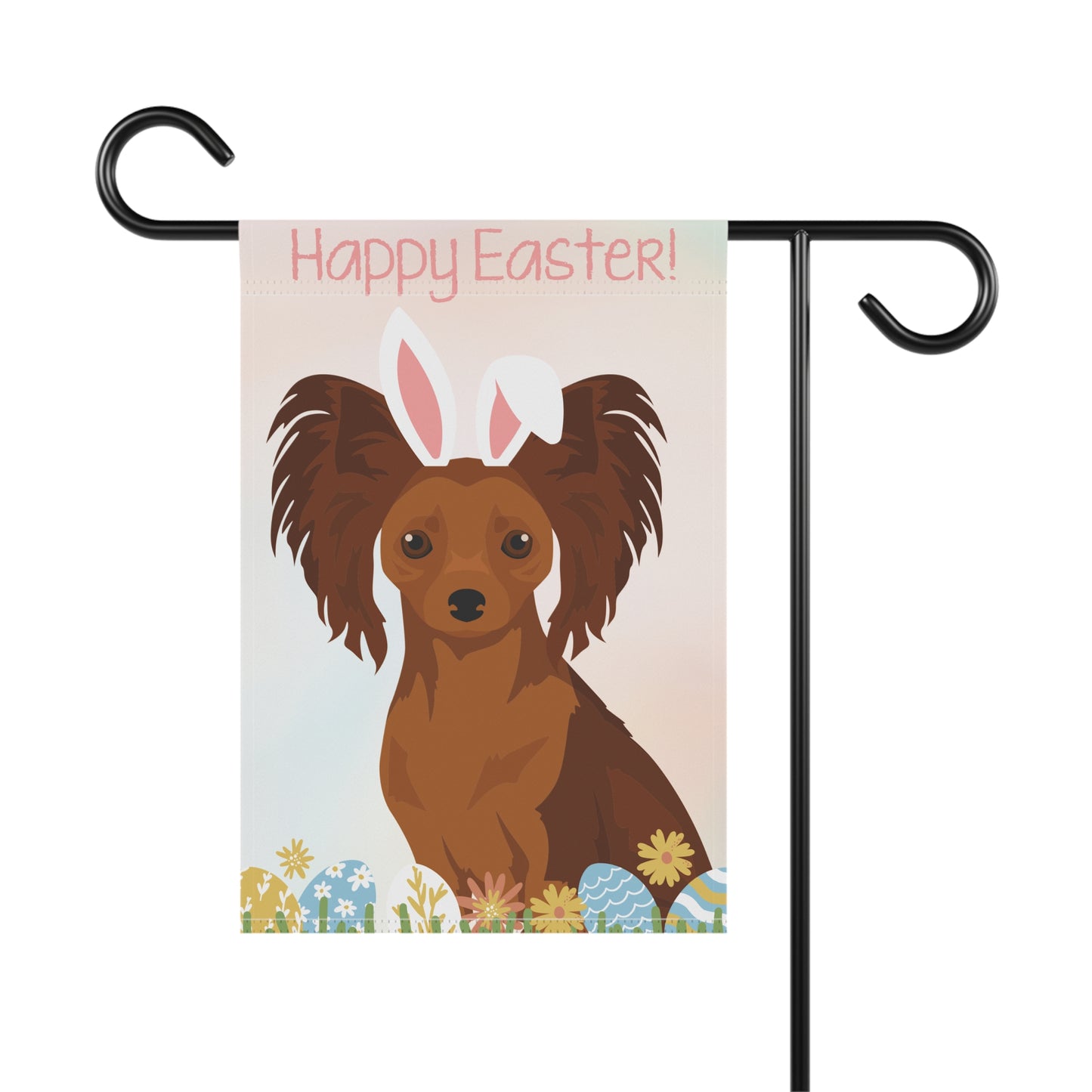 Russian Toy Happy Easter Garden Flag