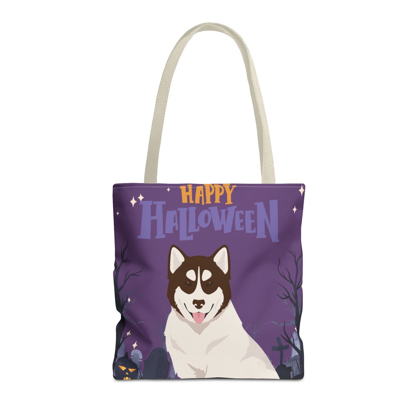 Canadian Inuit Dog Dog Happy Halloween Tote Bag 16x16