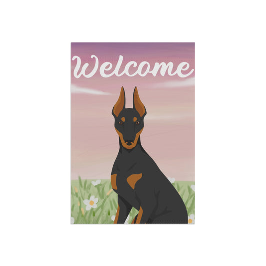 Manchester Terrier Dog Welcome Garden Flag