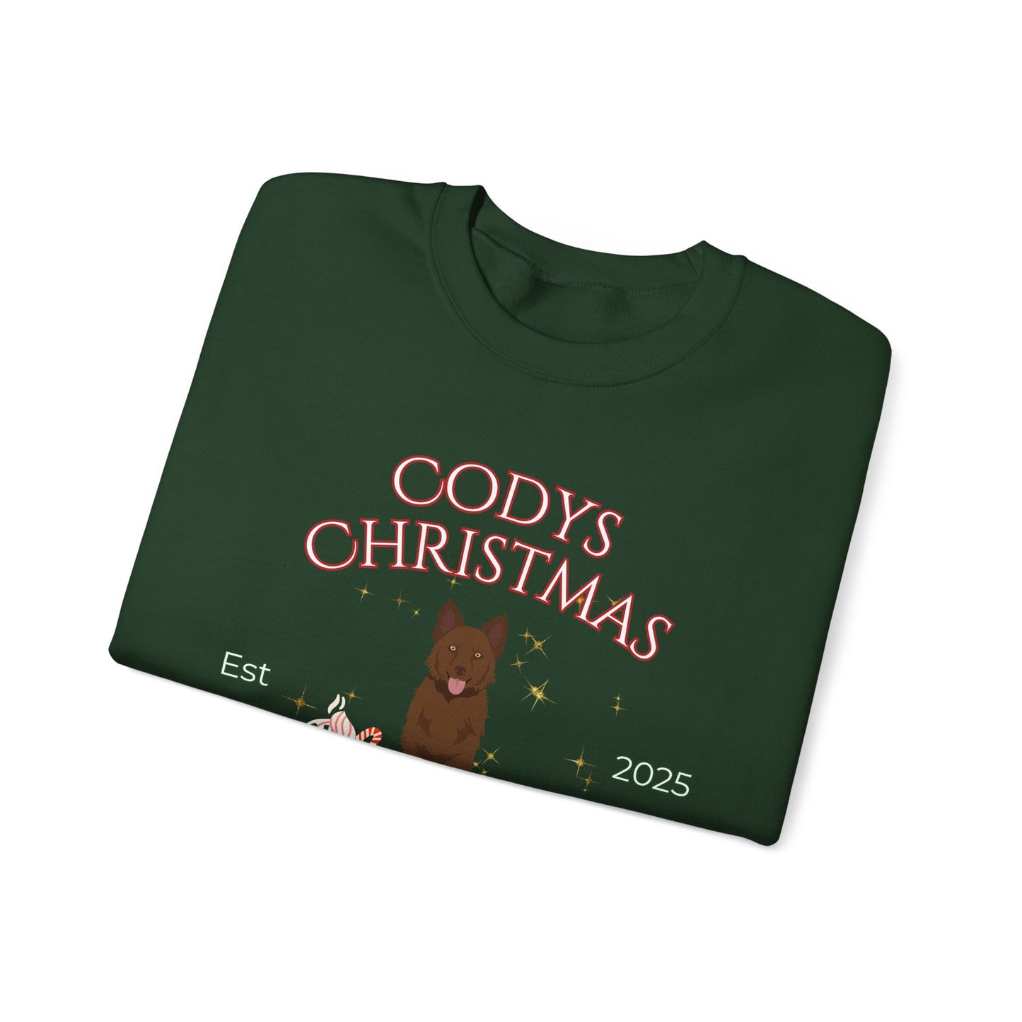 Mudi Dog Christmas Social Club Unisex Heavy Blend Crewneck Sweatshirt Custom Name