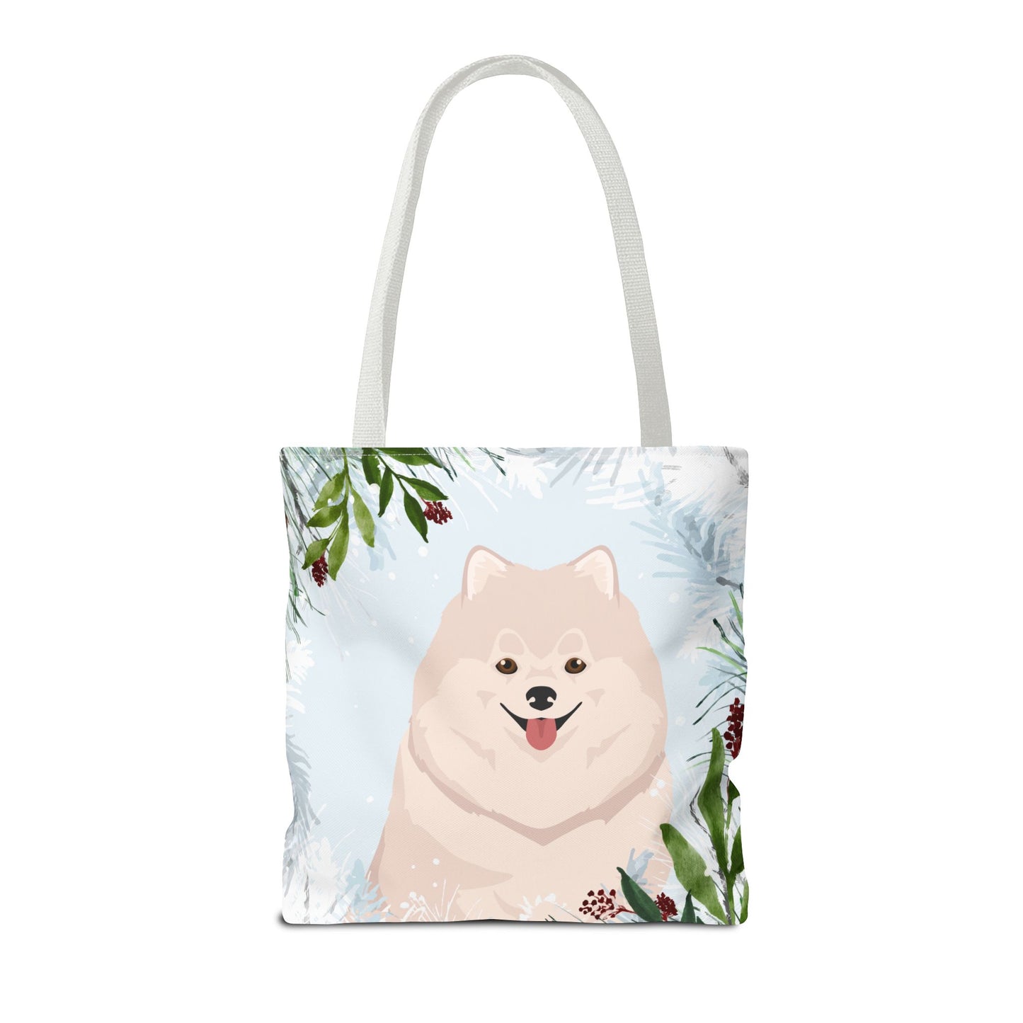Pomeranian Dog Christmas Holiday Tote Bag 16x16