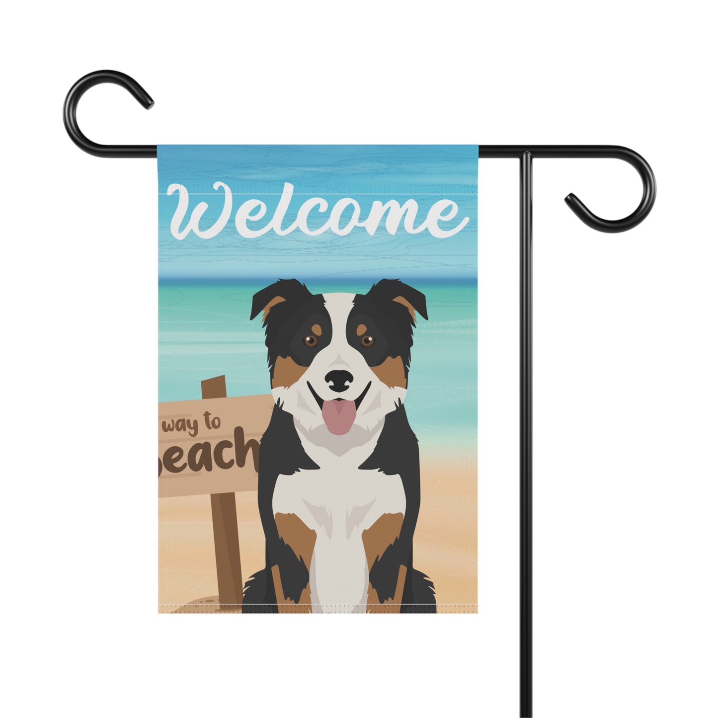 Border Collie Dog Garden Flag