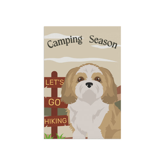 Shih Tzu Dog Camping Garden Flag