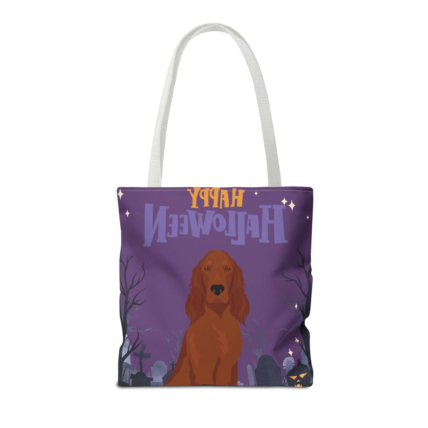 Irish Setter Dog Happy Halloween Tote Bag 16x16