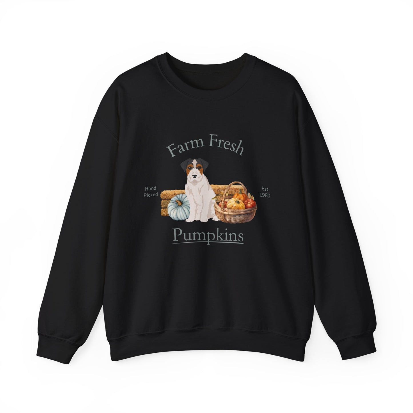 Jack Russell Terrier Dog Fall Halloween Unisex Heavy Blend Crewneck Sweatshirt