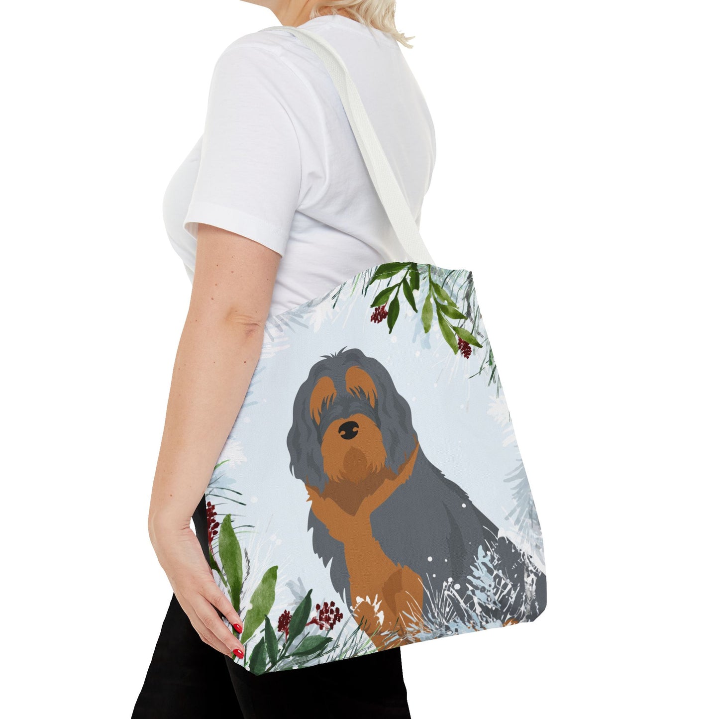 Otterhound Dog Christmas Holiday Tote Bag 16x16
