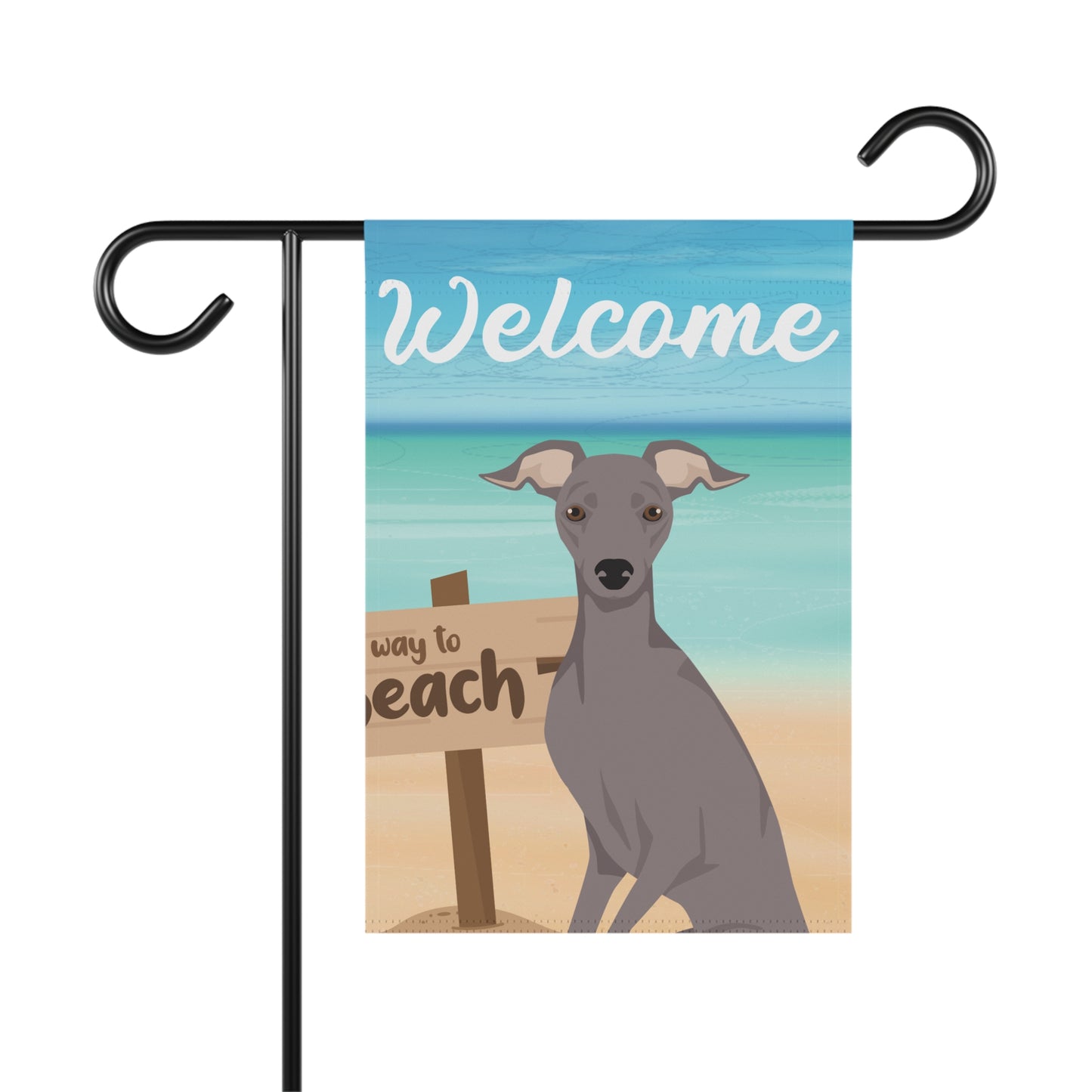 Italian Greyhound Dog Garden Flag