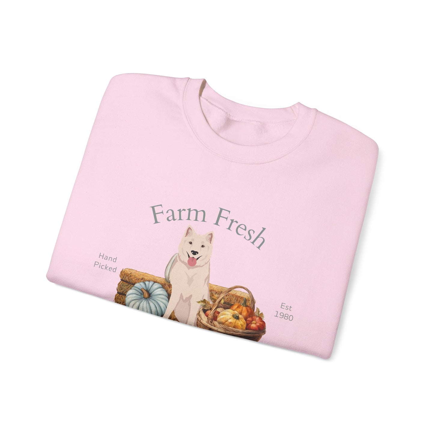 Kintamani Bali Dog Fall Farm Fresh Unisex Heavy Blend Crewneck Sweatshirt