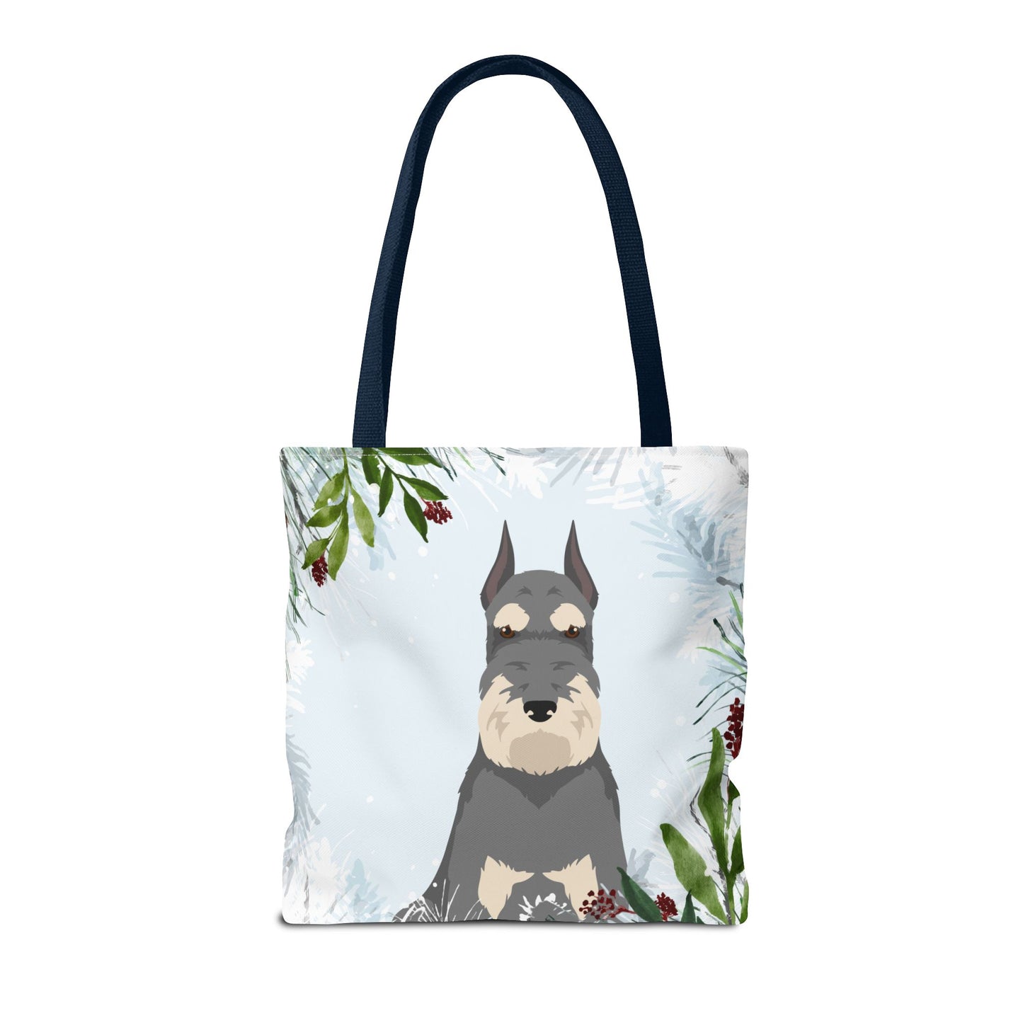 Schnauzer Dog Christmas Holiday Tote Bag 16x16