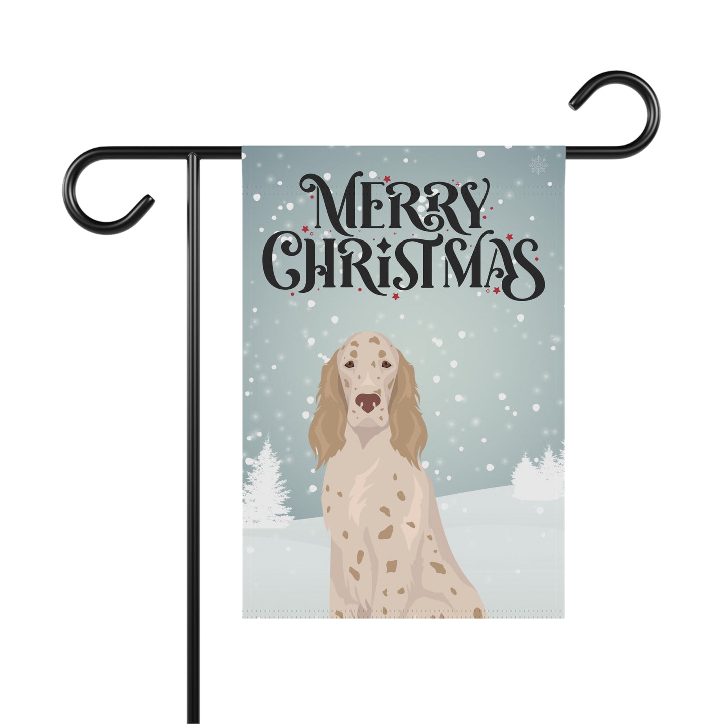 English Setter Dog Garden Flag