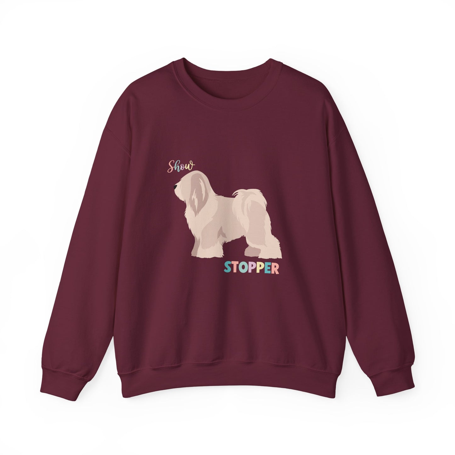 Tibetan Terrier Dog Unisex Heavy Blend Crewneck Sweatshirt