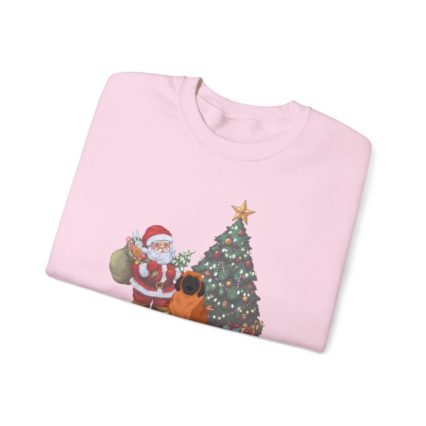 Leonberger Dog Santa's Little Helper Unisex Heavy Blend Crewneck Sweatshirt