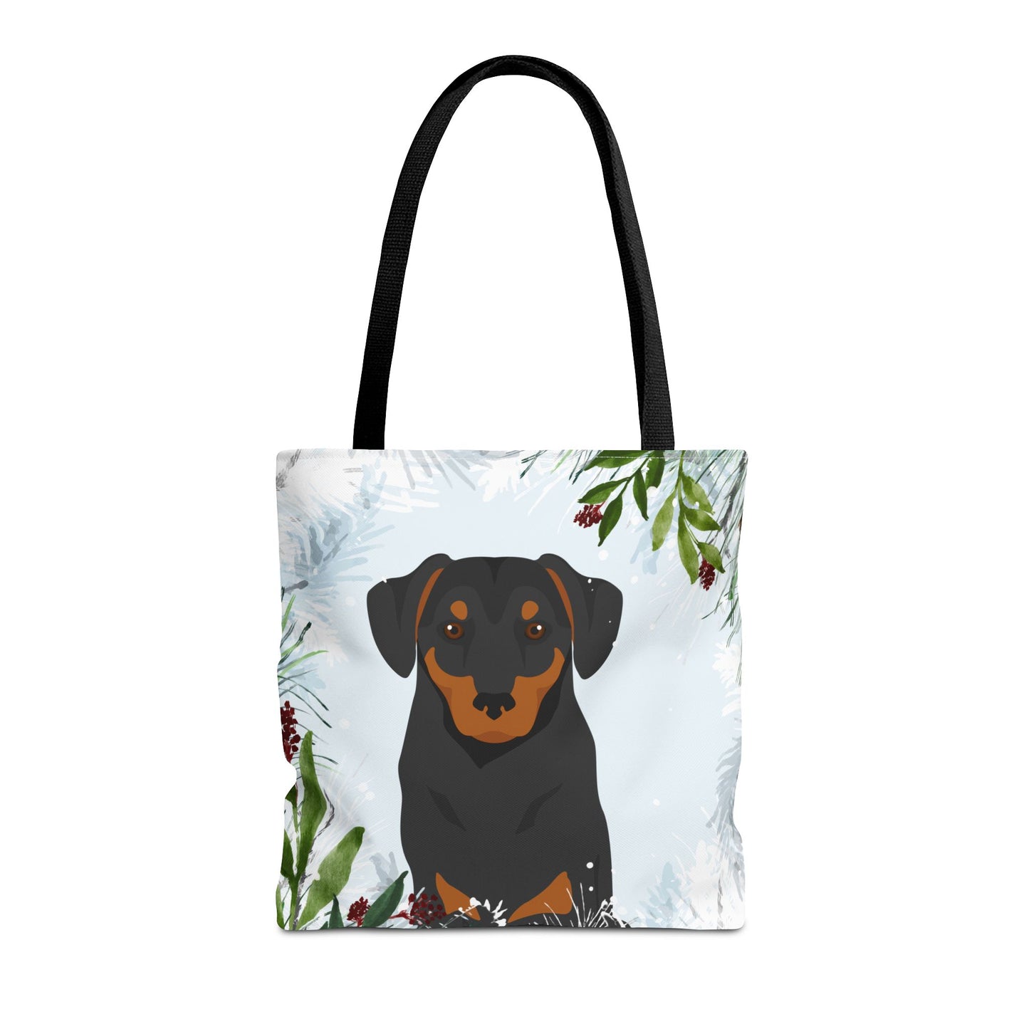 Austrian Pinscher Dog Christmas Holiday Tote Bag 16x16