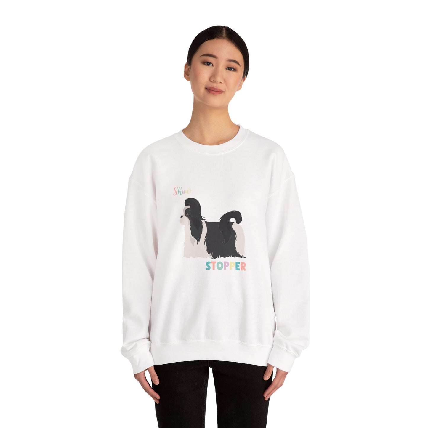 Shih Tzu Dog Unisex Heavy Blend Crewneck Sweatshirt