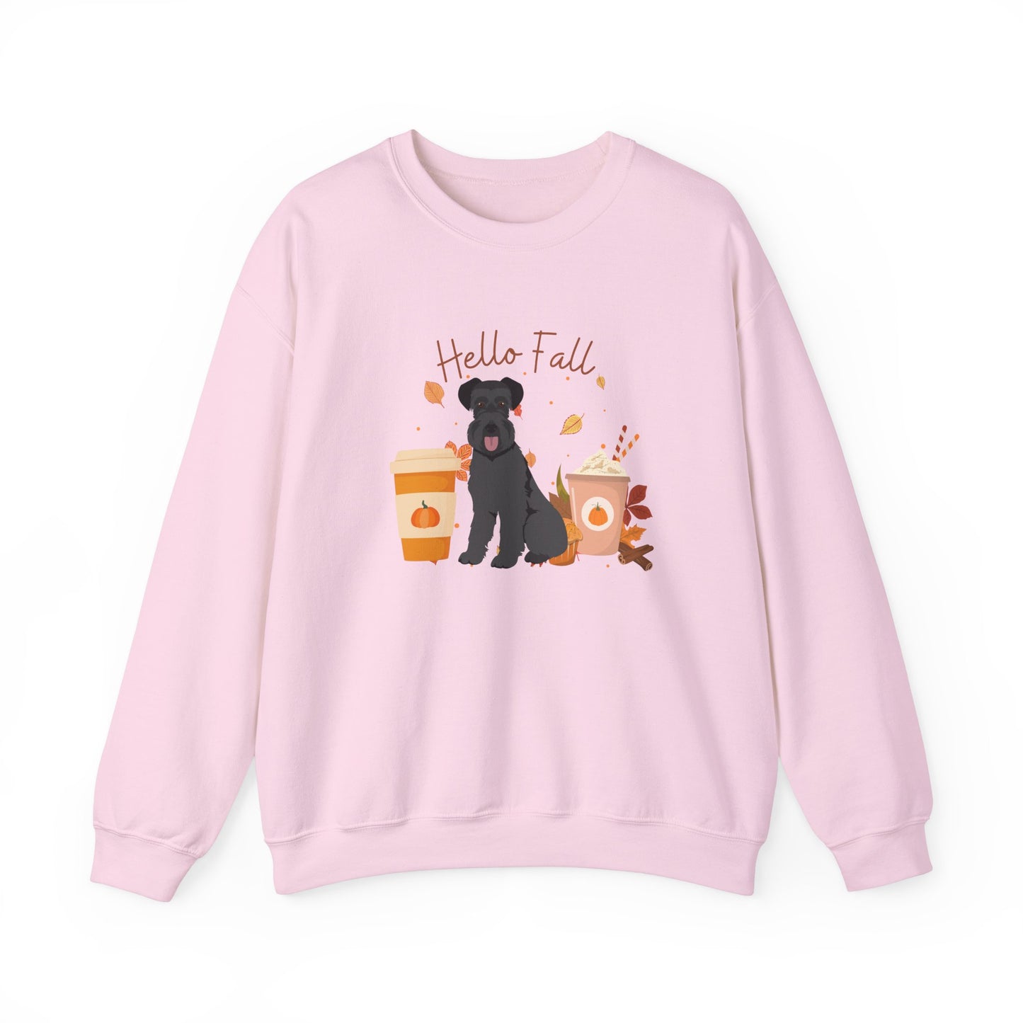 Schnauzer Dog Fall Halloween Unisex Heavy Blend Crewneck Sweatshirt