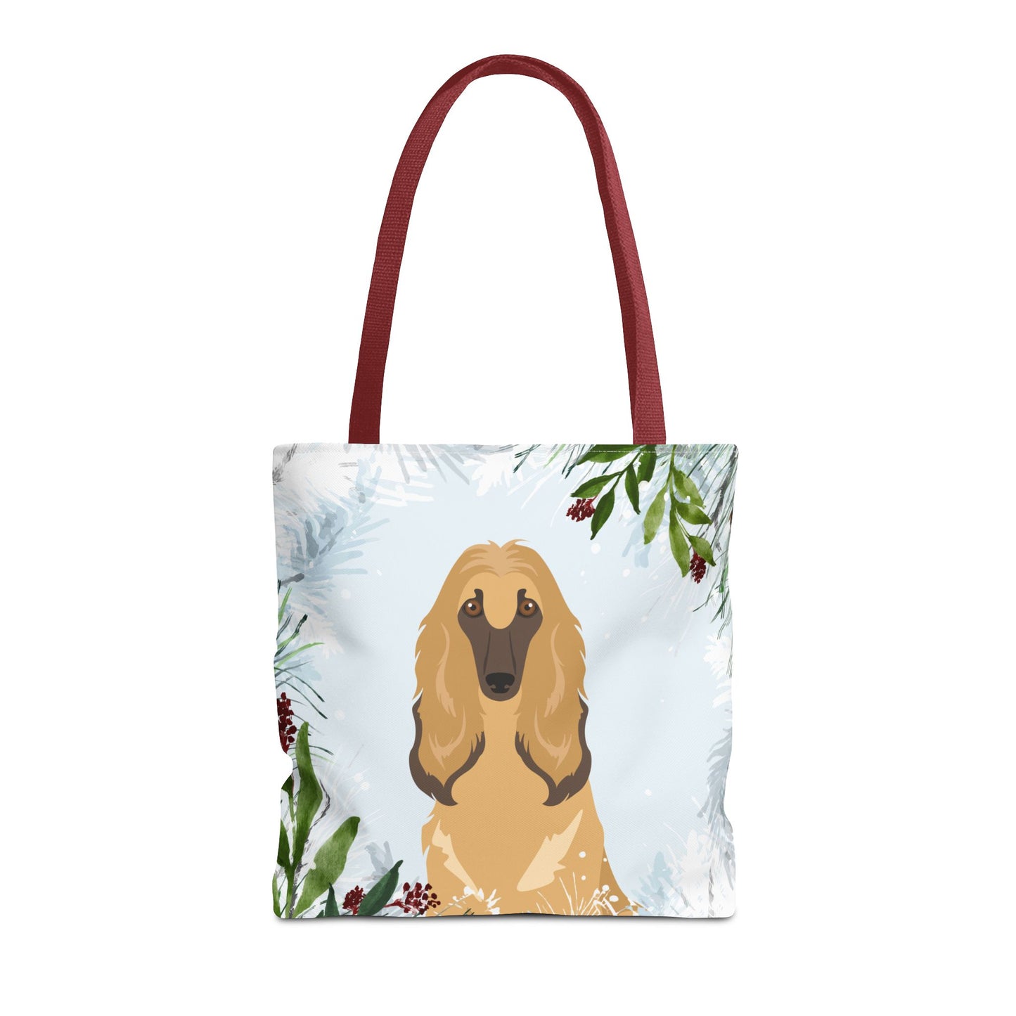 Afghan Hound Dog Christmas Holiday Tote Bag 16x16