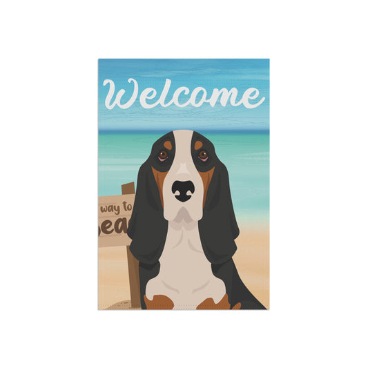 Basset Hound Dog Garden Flag