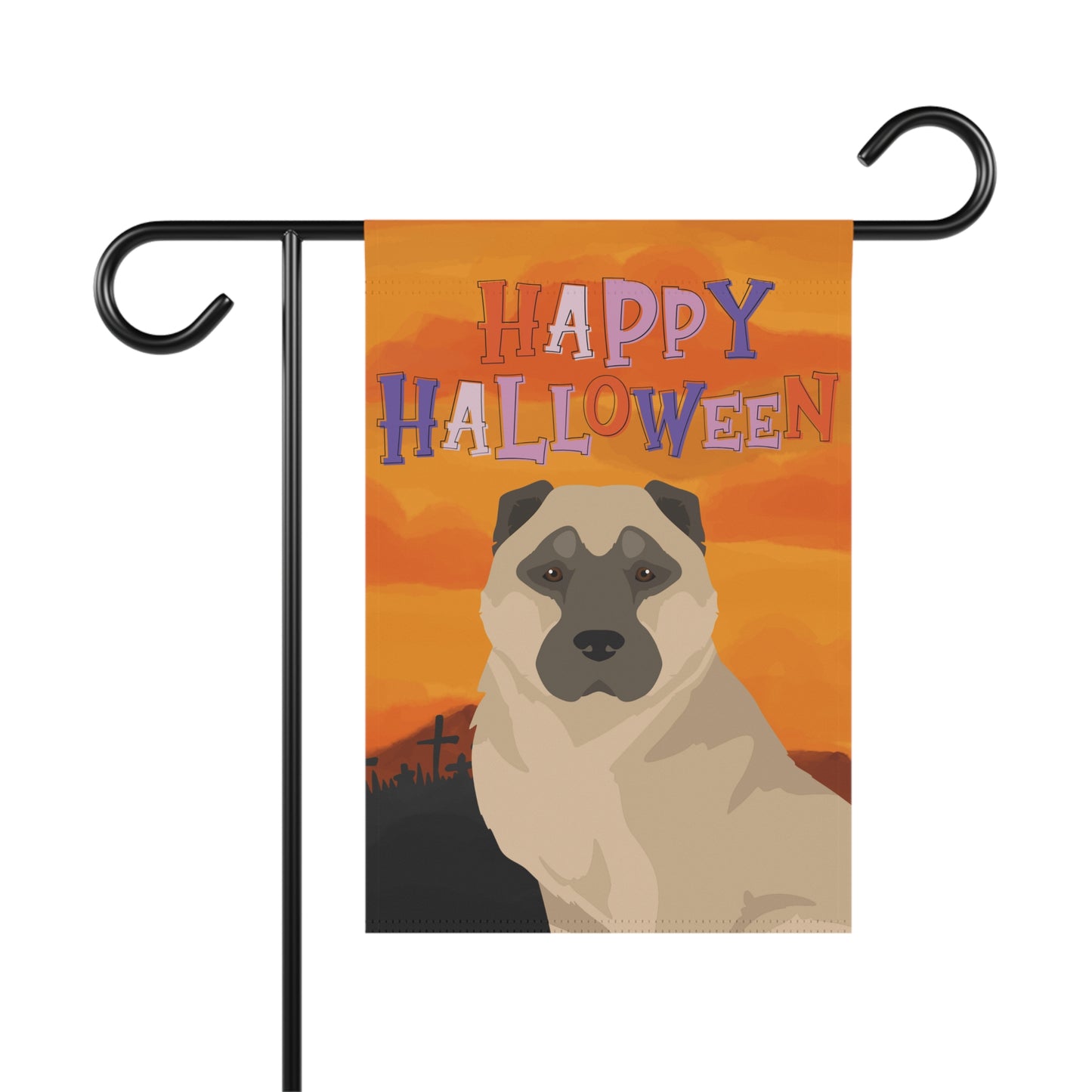 American Gampr Dog Halloween Garden Flag