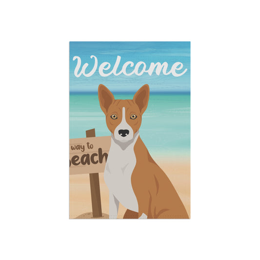 Basenji Dog Garden Flag