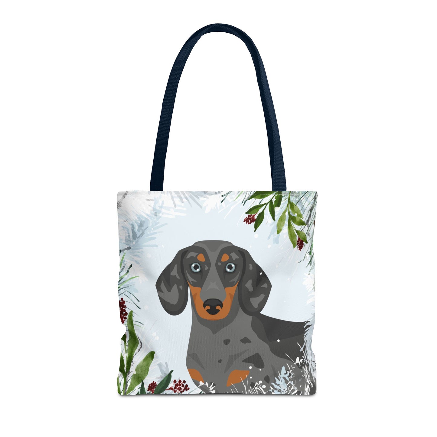Dachshund Dog Christmas Holiday Tote Bag 16x16