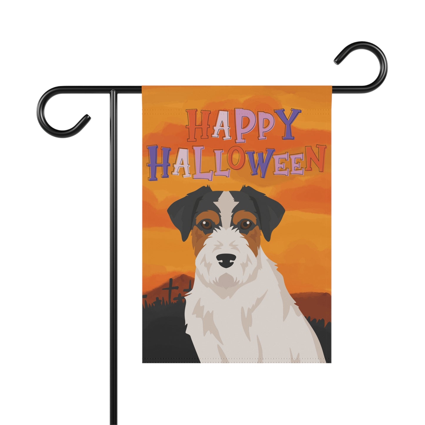 Jack Russell Terrier Dog Halloween Garden Flag