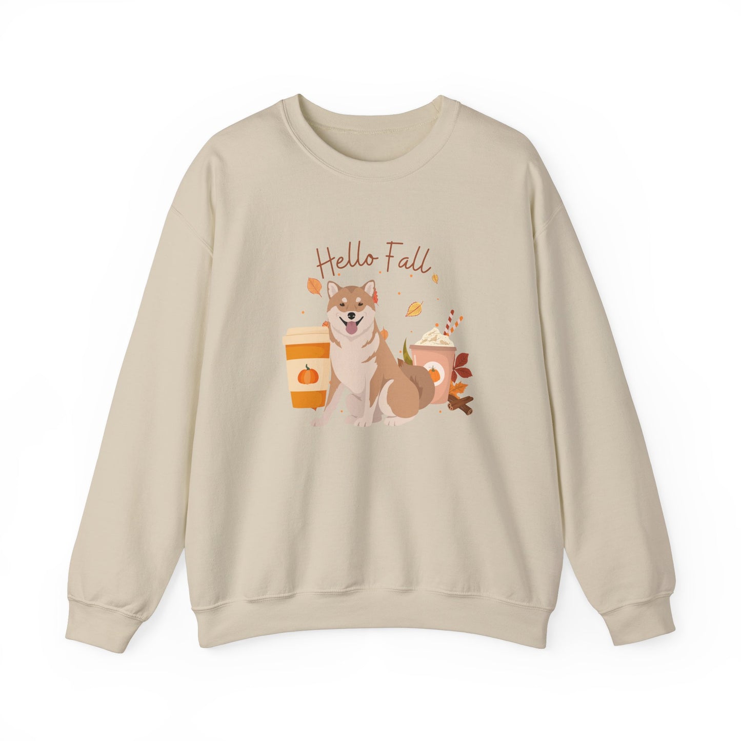 Shiba Inu Dog Fall Halloween Unisex Heavy Blend Crewneck Sweatshirt