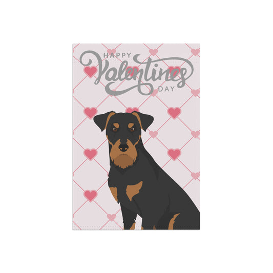 Jagd Terrier Dog Valentines Day Garden Flag