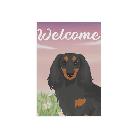 Dachshund Dog Welcome Garden Flag