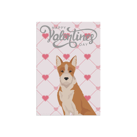 Portuguese Podengo Dog Valentines Day Garden Flag
